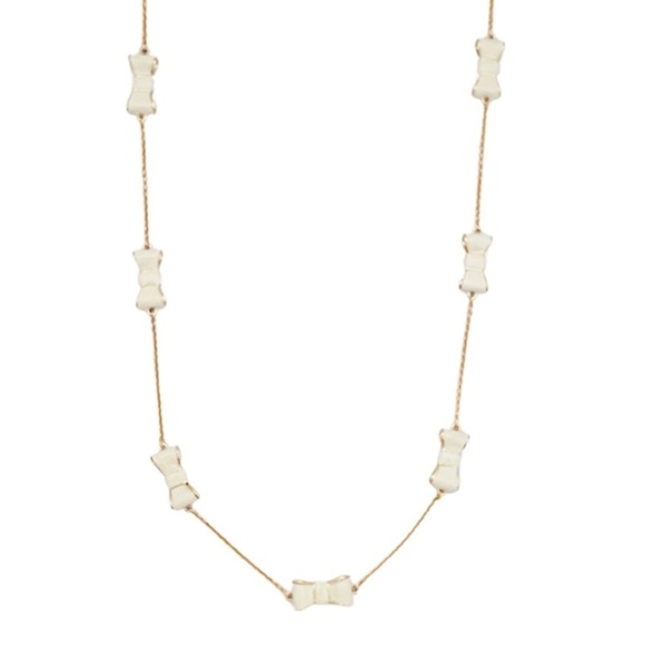 KATE SPADE • Ready Set Bow Scatter Rosary Bow Necklace - Picture 1 of 4